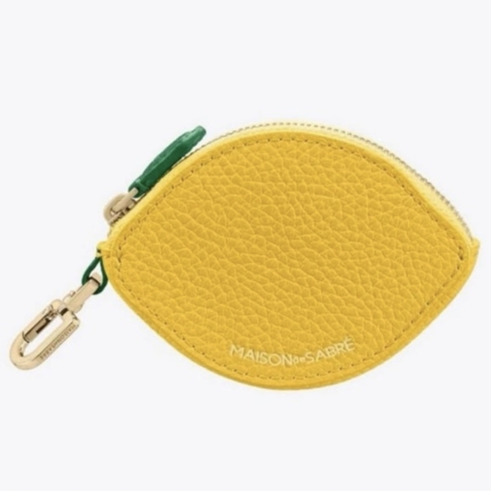 NEW Maison De Sabre Lemon COIN PURSE - Picture 5 of 5